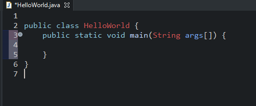 Starting with public static void main (string args[]);