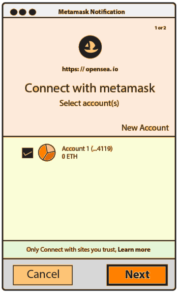 wallet connect with mtamask